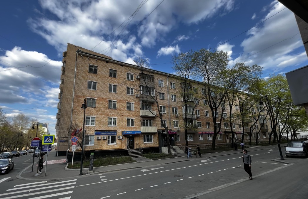 фасад дома, здание по адресу г Москва, Троилинский пер, д 4/7